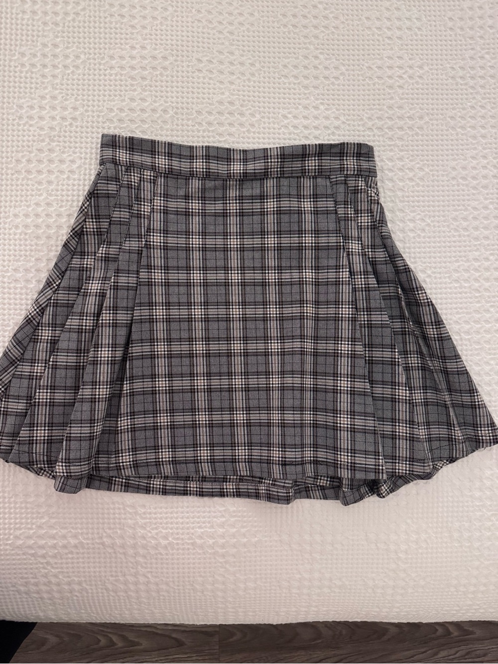 Garage Gray Plaid Circle Skirt